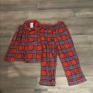 Wondershop Red and Blue Plaid Kids Pajama Set